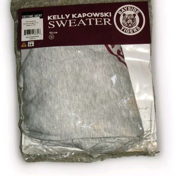 Kelly Kapowski Bayside Tigers Save By the Bell Sweatshirt sz Small Halloween New - Picture 3 of 3